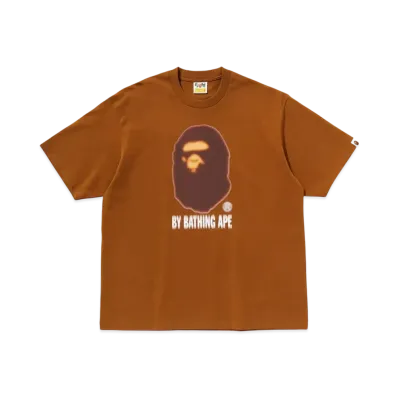 A BATHING APE Blur By Bathing Ape Relaxed Fit Tee "Brown"