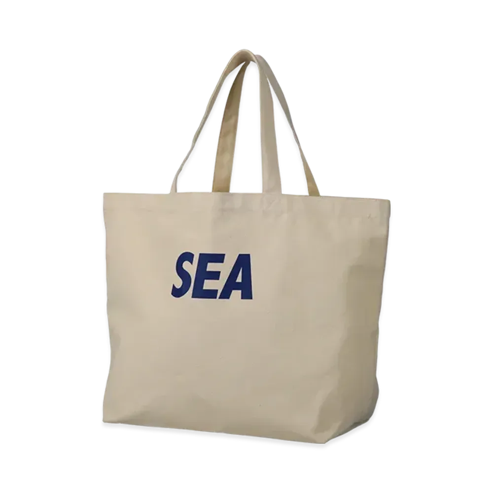 WIND AND SEA Canvas Big Tote Bag "OffWhite"