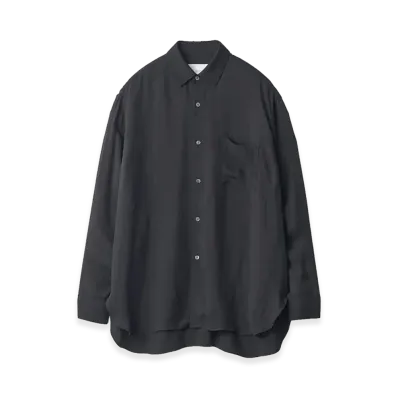 ssstein Cupro Fibril Oversized LS Shirt "Black"