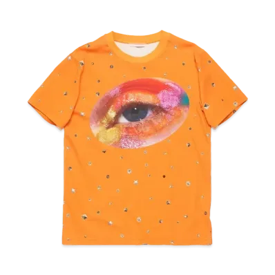 Acne Studios Printed T-Shirt "Bright Orange"