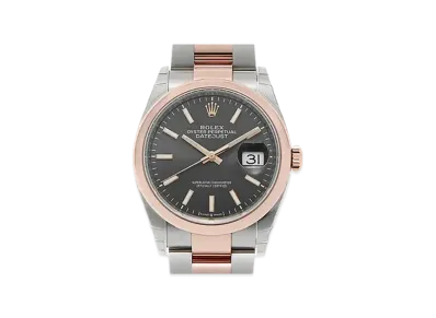 ROLEX Date-Just 36 Dark Rhodium Dial 126201