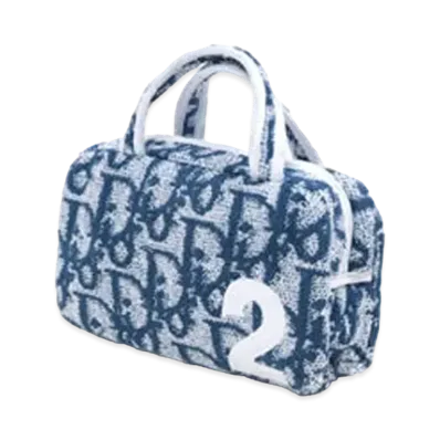 Dior Trotter Pile Mini Pouch "Blue"
