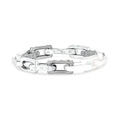 Louis Vuitton Monogram Chain Bracelet "Silver"