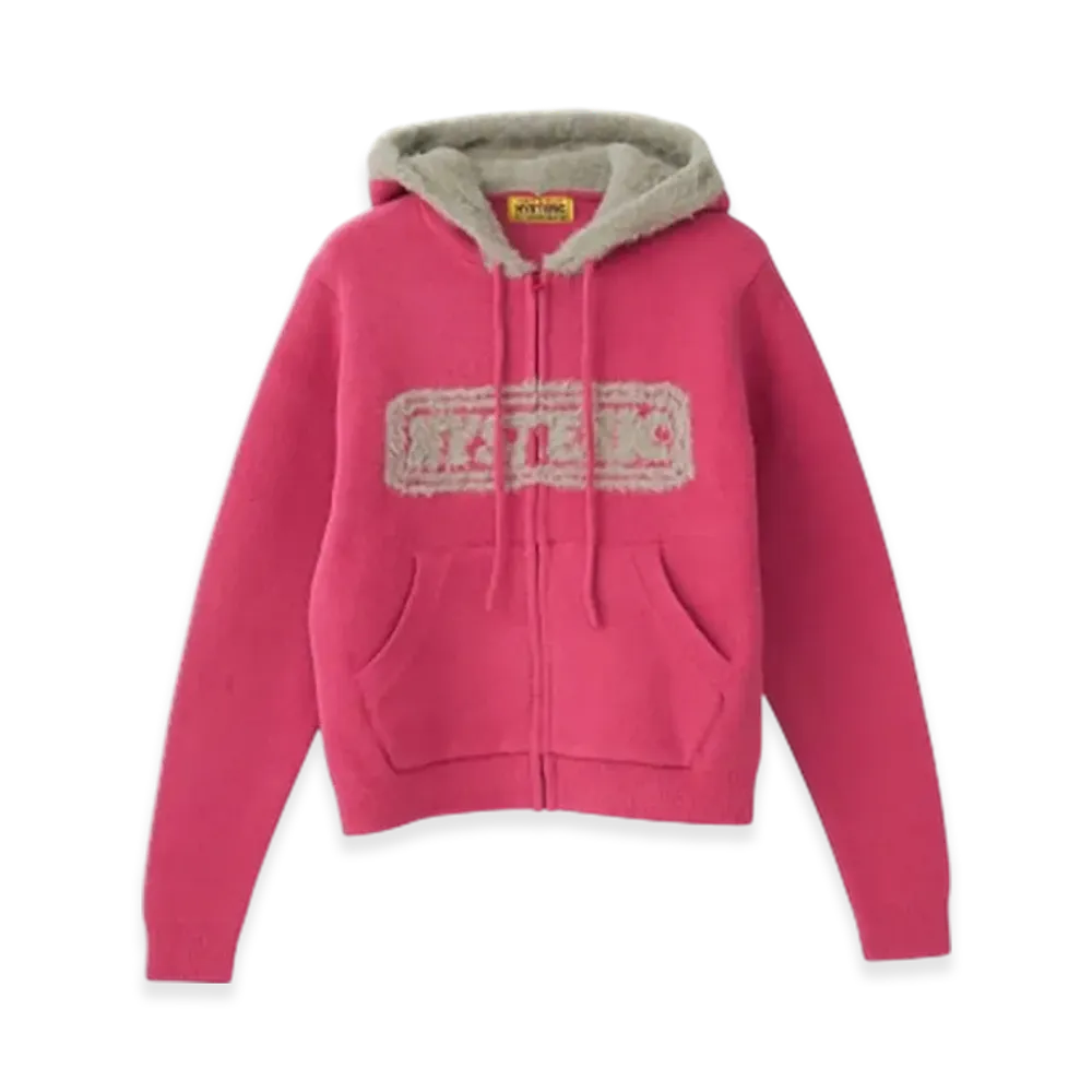 HYSTERIC GLAMOUR Hysteric Woman Jacquard Hoodie "Pink"