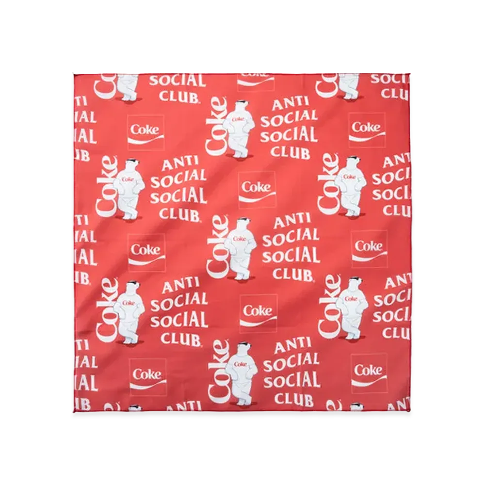 ANTI SOCIAL SOCIAL CLUB x Coca-Cola Polar Bear Coke Bandana "Red"