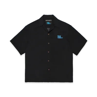 WACKO MARIA x True Romance 50's Open Collar Shirt "Black"