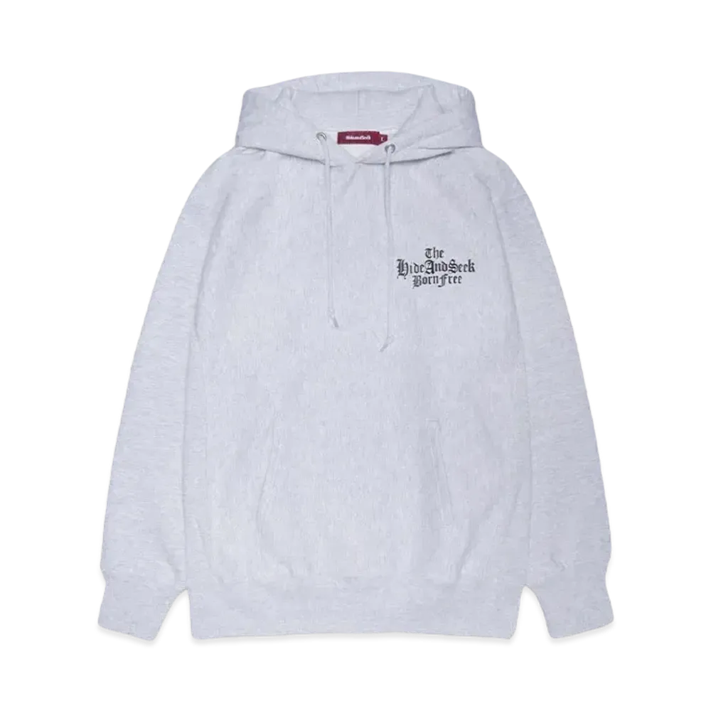 Hide and Seek The H&S Hooded Sweat Shirt "H-GRAY"