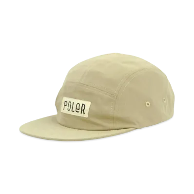 POLeR Fully Front 5 Panel Cap "Beige"