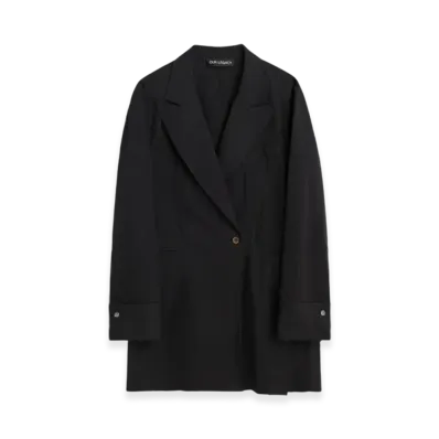 OUR LEGACY Women's Blazer Shirt "Ripe Black Poplin"