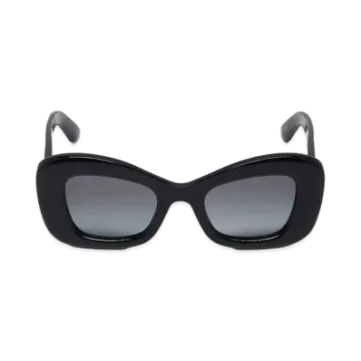 Alexander McQUEEN Bold Cat Eye Sunglasses "Black"