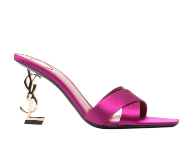 Saint Laurent Women's Opyum Mules "Pink"