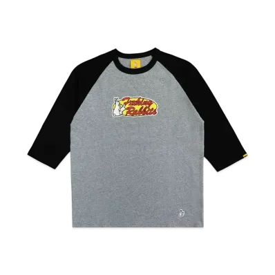 FR2 Rabbits Oval Logo Raglan-Sleeve T-Shirt "Black/Gray"