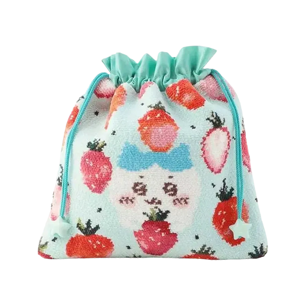 FEILER x Chiikawa Hachiware Strawberry Dots Purse "PaleGreen/Green"