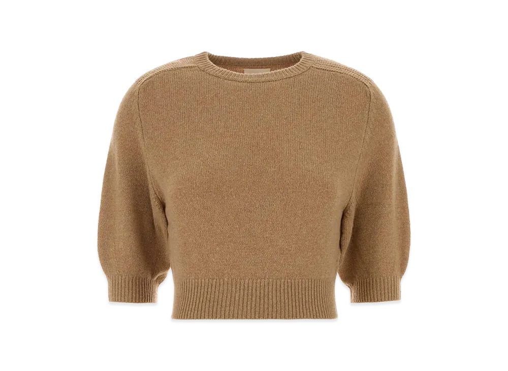 KHAITE Women's Wool Blend Lorelai Sweater "Camel"