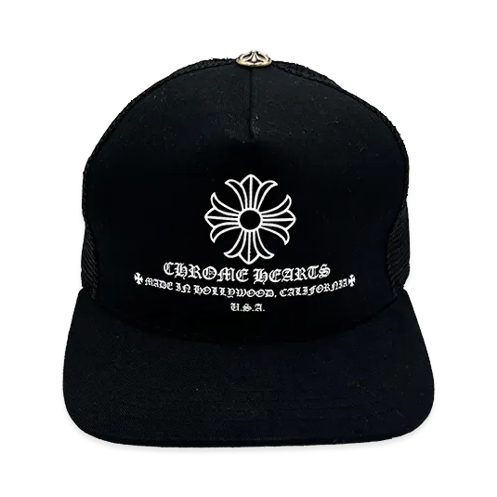 Chrome Hearts CH Plus Trucker Mesh Cap "Black"