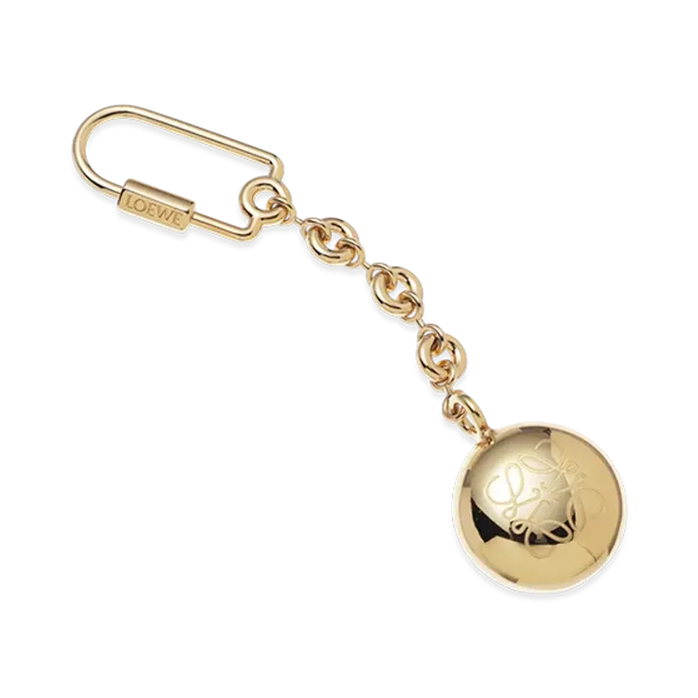 LOEWE Pebble Keyring "Gold"