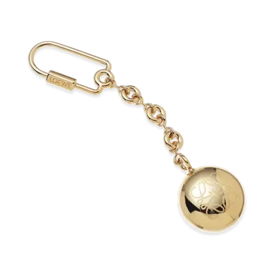 LOEWE Pebble Keyring "Gold"