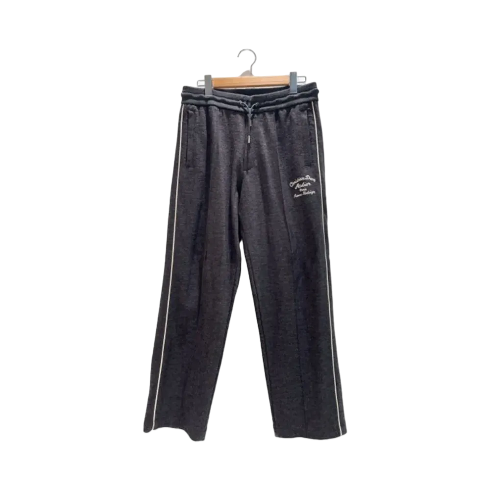 Dior HOMME Men's Atelier Embroidery Striped Track Pants "Dark Gray"