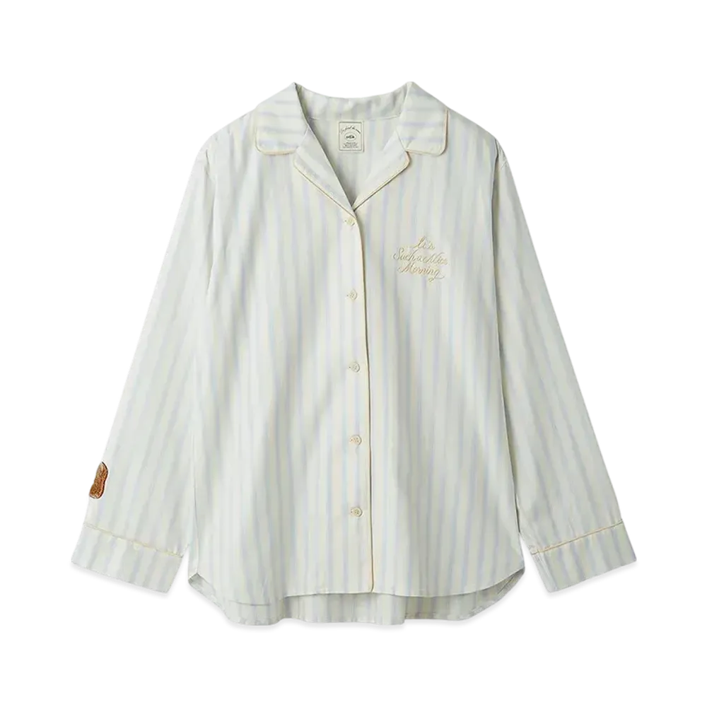 GELATO PIQUE Morning Striped Shirt "Blue"