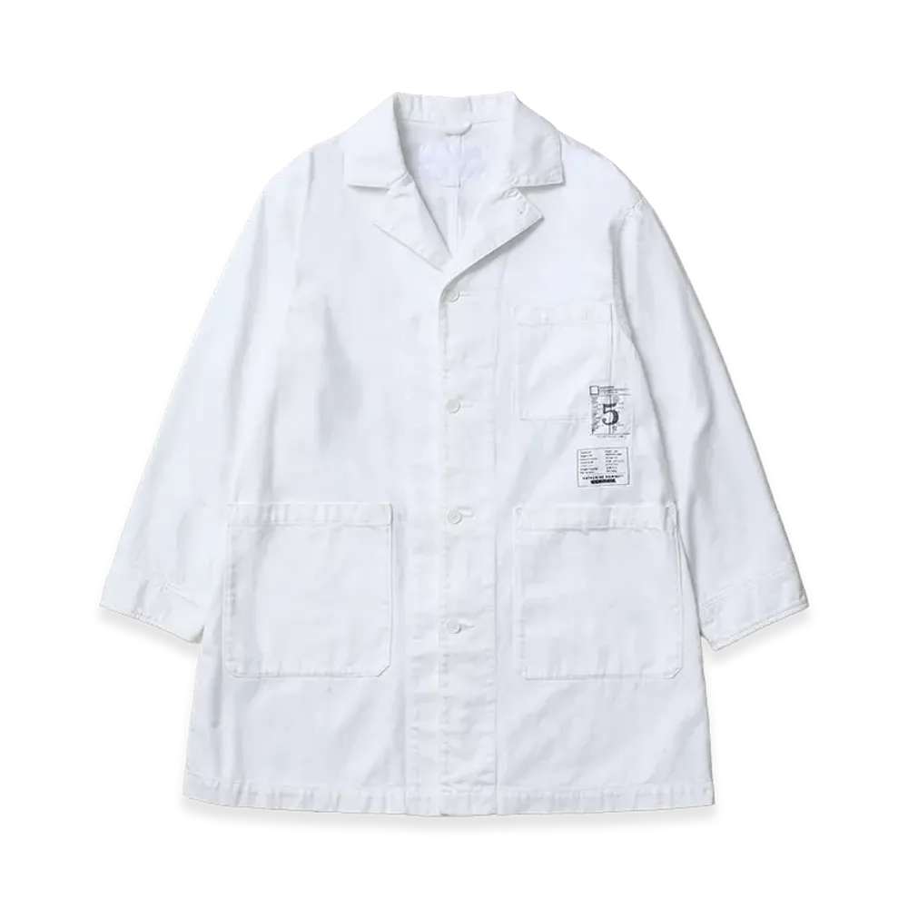 NEIGHBORHOOD x KATHARINE HAMNETT BW . Shop Coat "White"