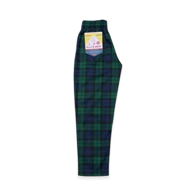 COOKMAN Chef Pants Watch Check "Navy"