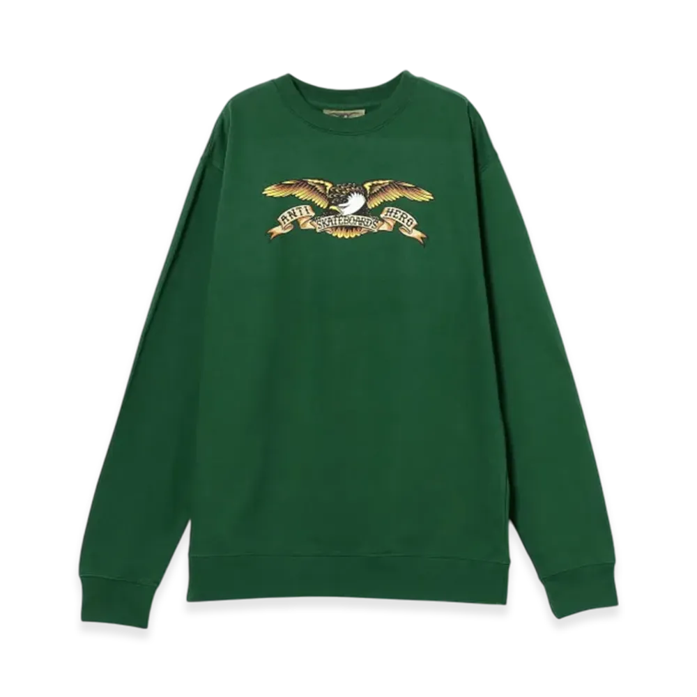 ANTI HERO Basic Eagle Sweat "Dark Green/Black Mult"