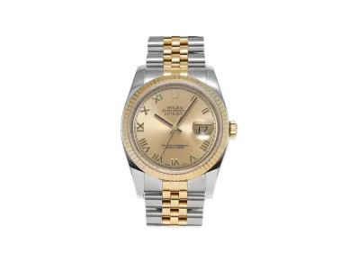 ROLEX Datejust "Champagne Roman/Stainless Steel/Yellow Gold"