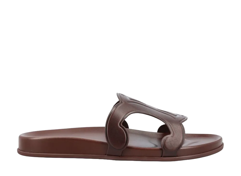 CELINE Triomphe Slide Calfskin "Brown"
