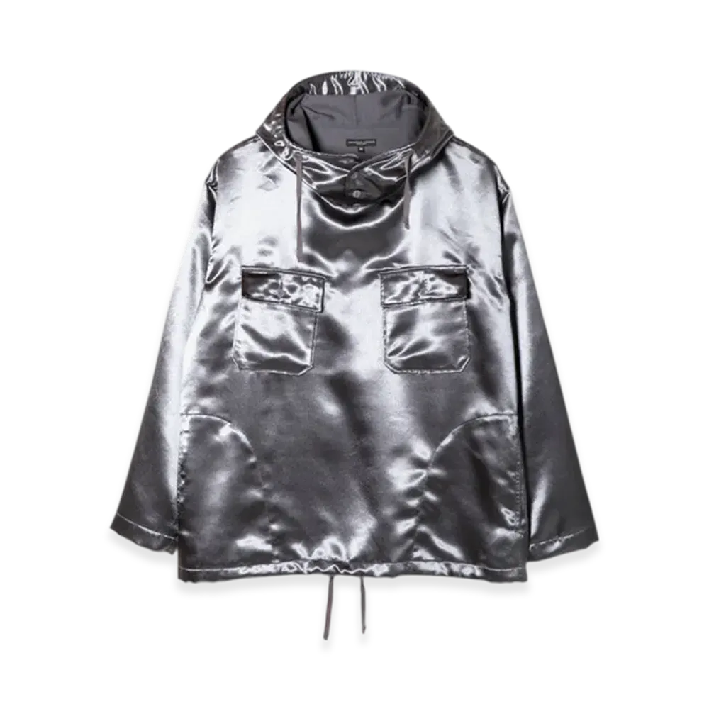ENGINEERED GARMENTS Cagoule Shirt - Polyester Sateen "Silver"