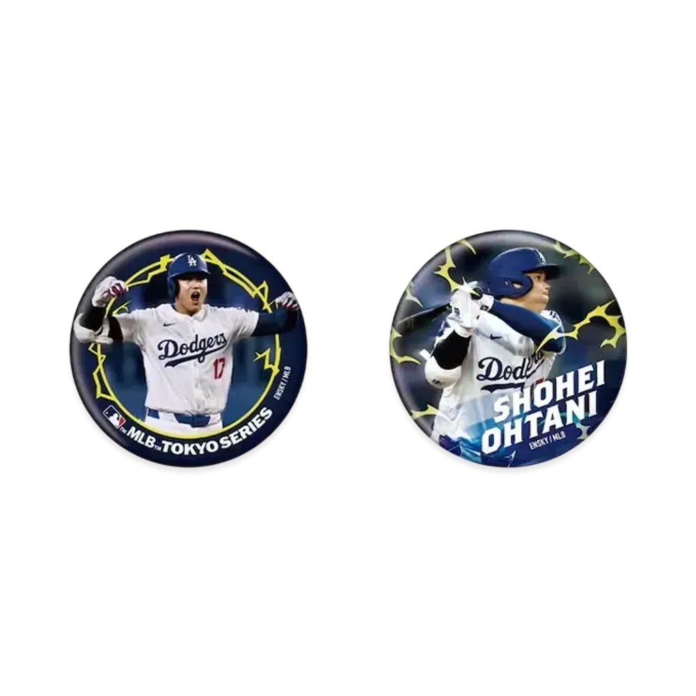MLB Dodgers Shohei Otani Tokyo Series Opening Game Can Badge B