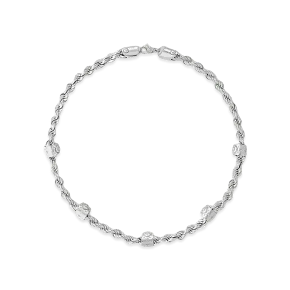 Louis Vuitton LV Rope Necklace "Silver"