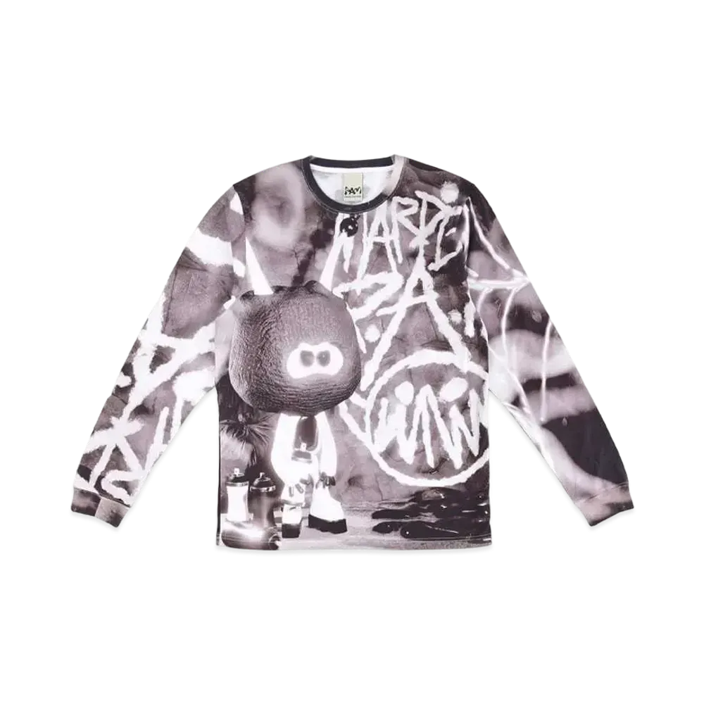 P.A.M. BADASS MARPI AOP LS TEE "AOP"