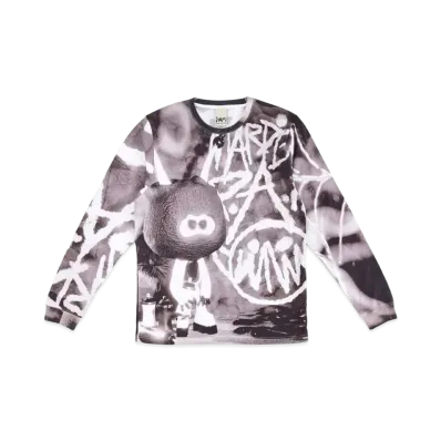 P.A.M. BADASS MARPI AOP LS TEE "AOP"