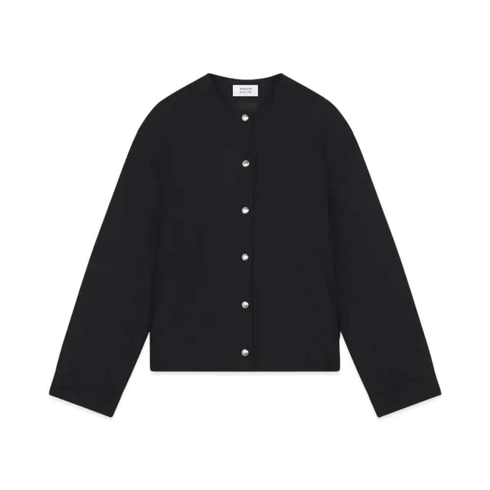 Maison Kitsune Boxy Button Jacket "Black"