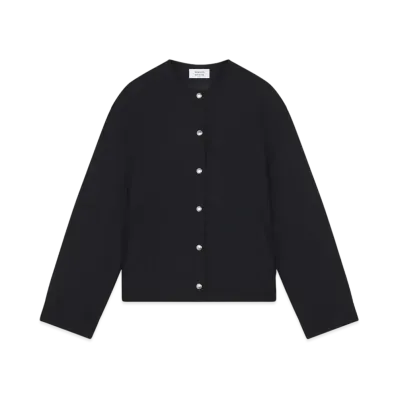 Maison Kitsune Boxy Button Jacket "Black"