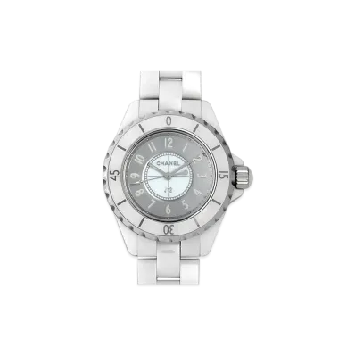 CHANEL J12 Ceramic 33mm Mirror "White"