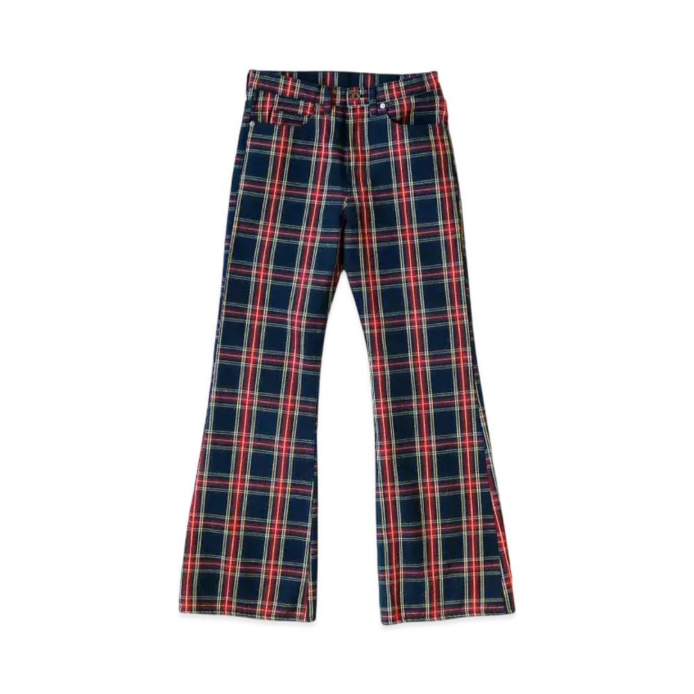 KAPITAL 11oz Tartan Check 5P "Red"