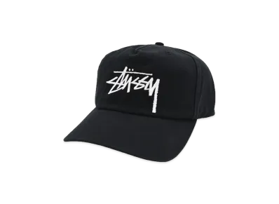 Stussy Big Stock Mid Depth Cap "Black"