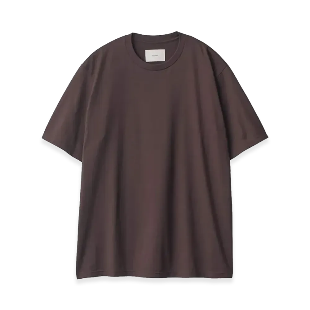 ssstein Suvin Cotton Basic Tee "Brown"