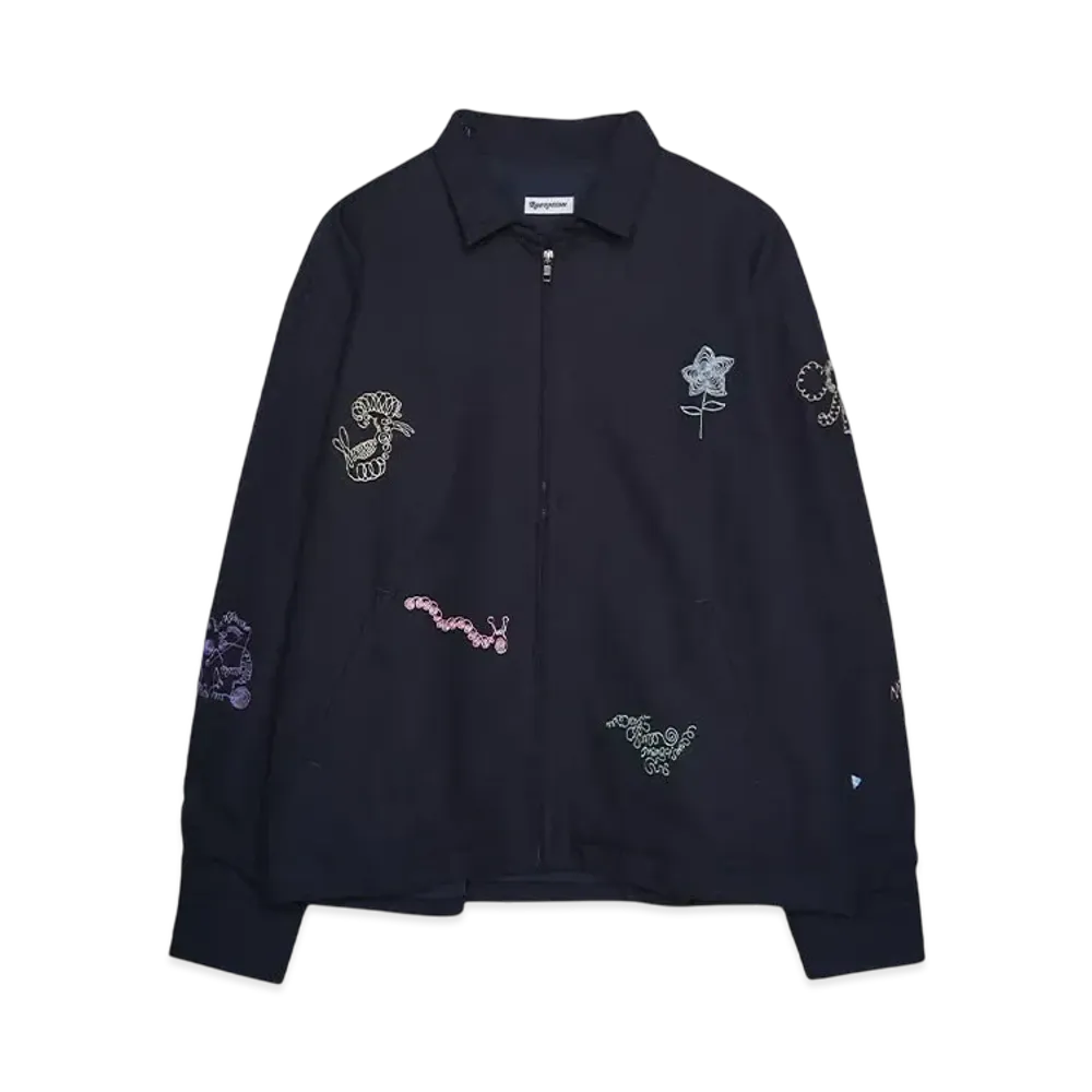 Reception RYO CLUB MERINO JACKET "DARK NAVY"
