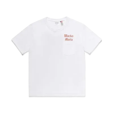 WACKO MARIA US FABRIC POCKET T-SHIRT #3 "White"