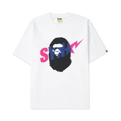 A BATHING APE x Spotify x SYNA World by Central Cee Ape Head Relaxed Fit Tee "White"