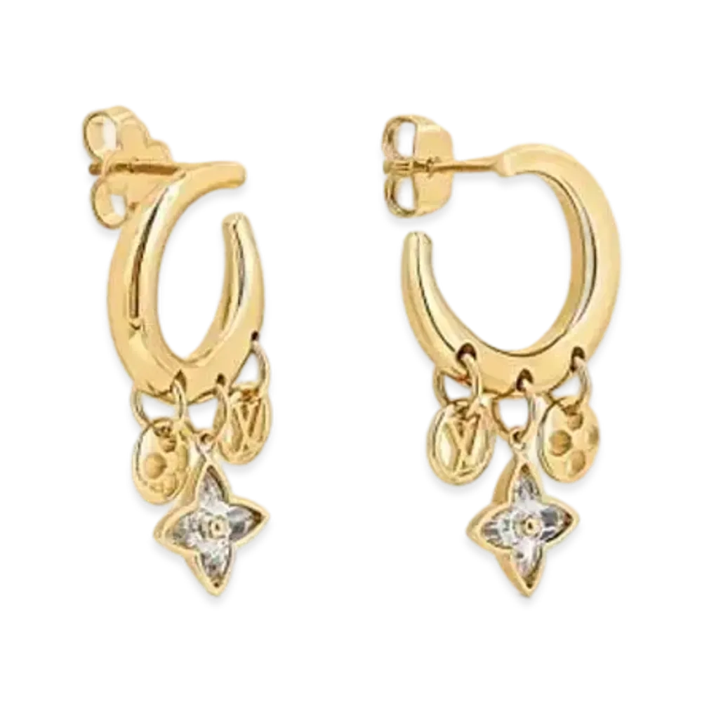 Louis Vuitton My Blooming Earrings "Gold"