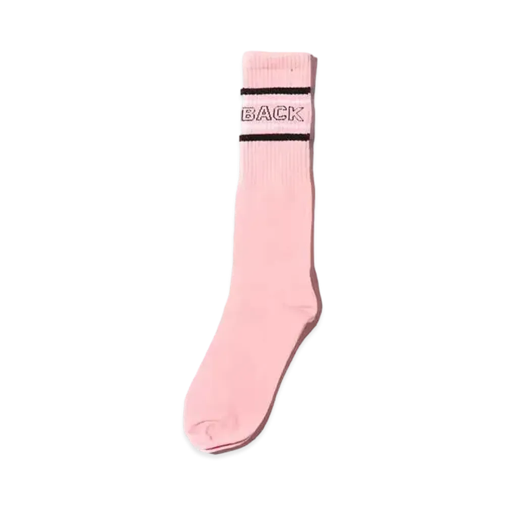 atmos pink x Feedback Long Rib Socks "Pink"