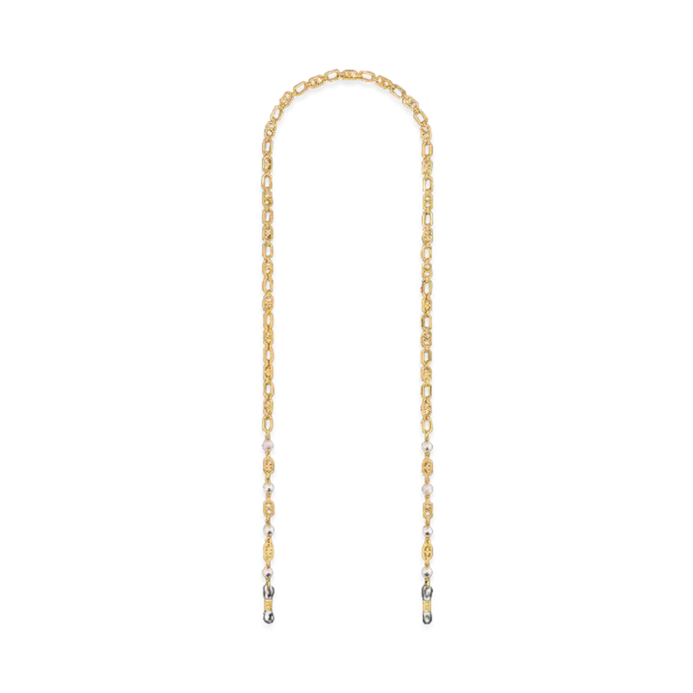Louis Vuitton My LV Chain Pearl Sunglasses Chain "Gold/White"