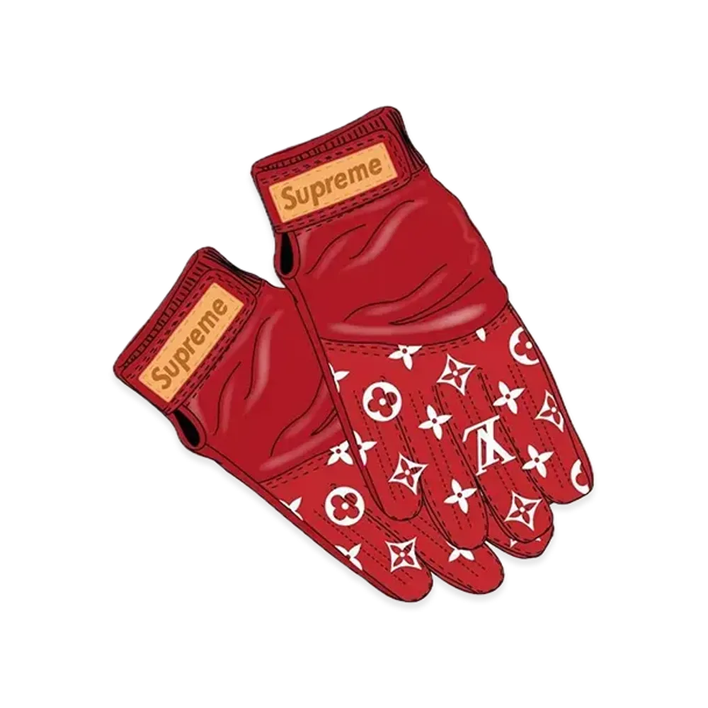 Supreme x Louis Vuitton Baseball Gloves "Red"
