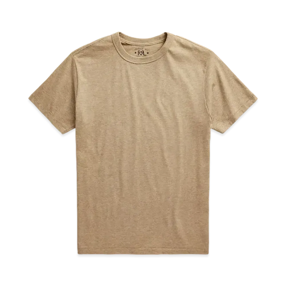 RRL Ralph Lauren Garment-Dyed Crew Neck Tee "Brown"