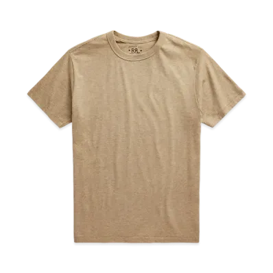 RRL Ralph Lauren Garment-Dyed Crew Neck Tee "Brown"