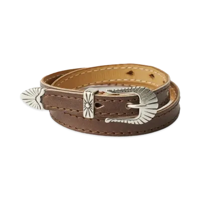 OUR LEGACY Cowboy Wrap Around Leather "Deep Alloy "