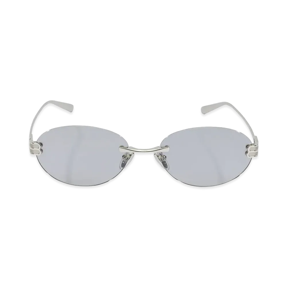 BALENCIAGA Women's "Af Gossip" Sunglasses "Silver"